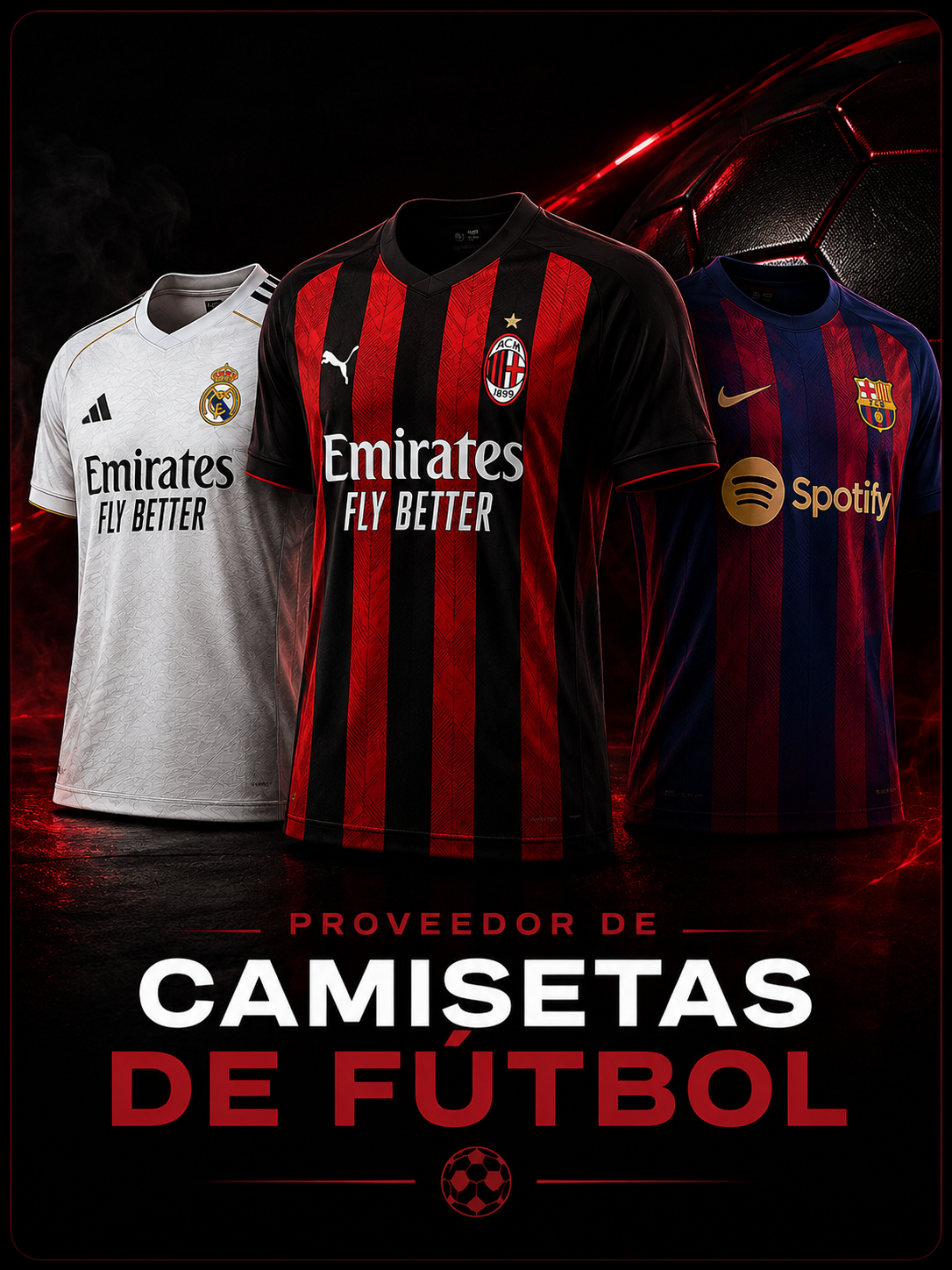 PROVEEDOR DE CAMISETAS DE FÚTBOL
